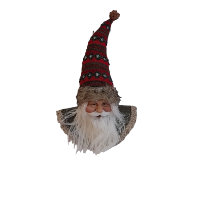 Cabeça do Pai Natal para pendurar.