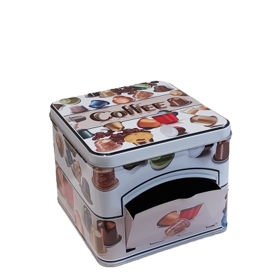 Lata para cápsulas de café.