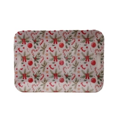 Tabuleiro com motivos de Natal.