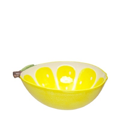 Taça em cerâmica - limão amarelo.