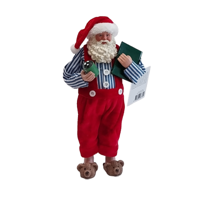 Pai Natal  em pantufas.