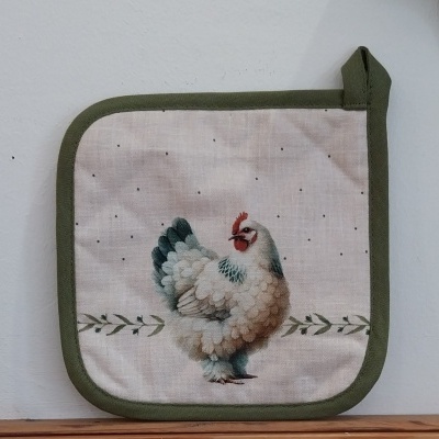 Pega de cozinha galinhas.