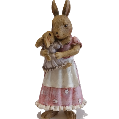 Coelha com coelhinha.