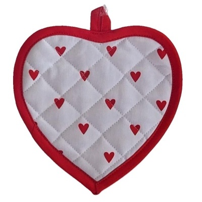 Pega de cozinha corações.