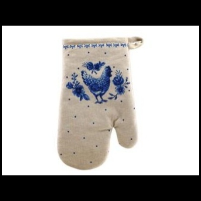 Luva de cozinha  galinha azul.