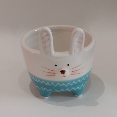 Taça com orelhas de coelho - azul.