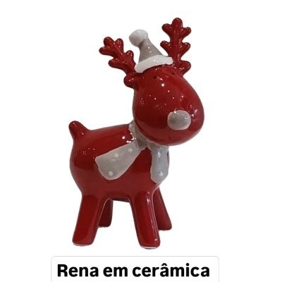 Rena  encarnada  com barrete de Natl.