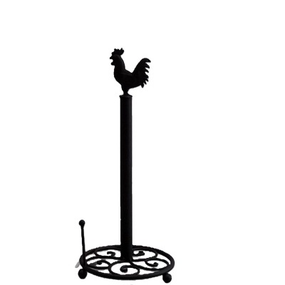 Suporte para rolo de cozinha com um galo.