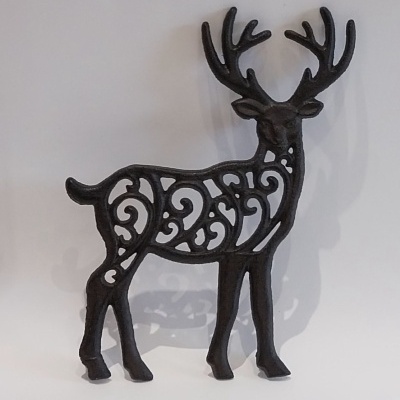 Base para quentes com a forma de uma rena.