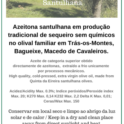 Azeite Virgem Extra - Azeitona Santulhana - 0.75 L