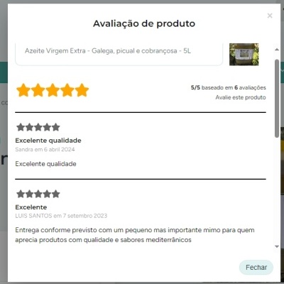 Azeite Virgem Extra - Galega, picual e cobrançosa - 5L Azeite Virgem Extra - Galega, picual e cobrançosa - 5L