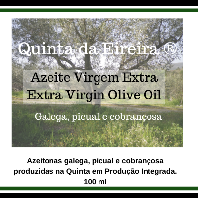 Azeite Virgem Extra - Azeitonas galega, picual e cobrançosa-100 ml Azeite Virgem Extra - Azeitonas galega, picual e cobrançosa-100 ml