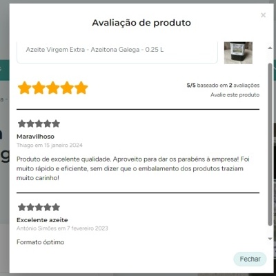 Azeite Virgem Extra - Azeitona Galega - 0.25 L Azeite Virgem Extra - Azeitona Galega - 0.25 L