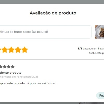 Mistura de frutos secos (ao natural)