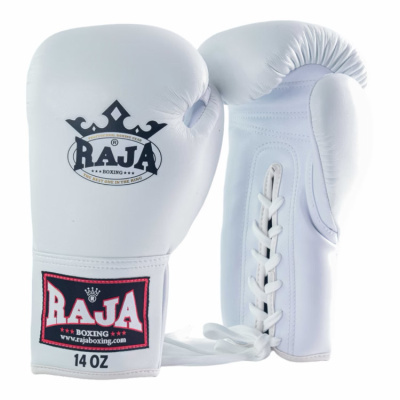 Luvas Lace Up RAJA couro - Branco