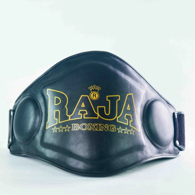 Escudo abdominal RAJA Preto- Pele
