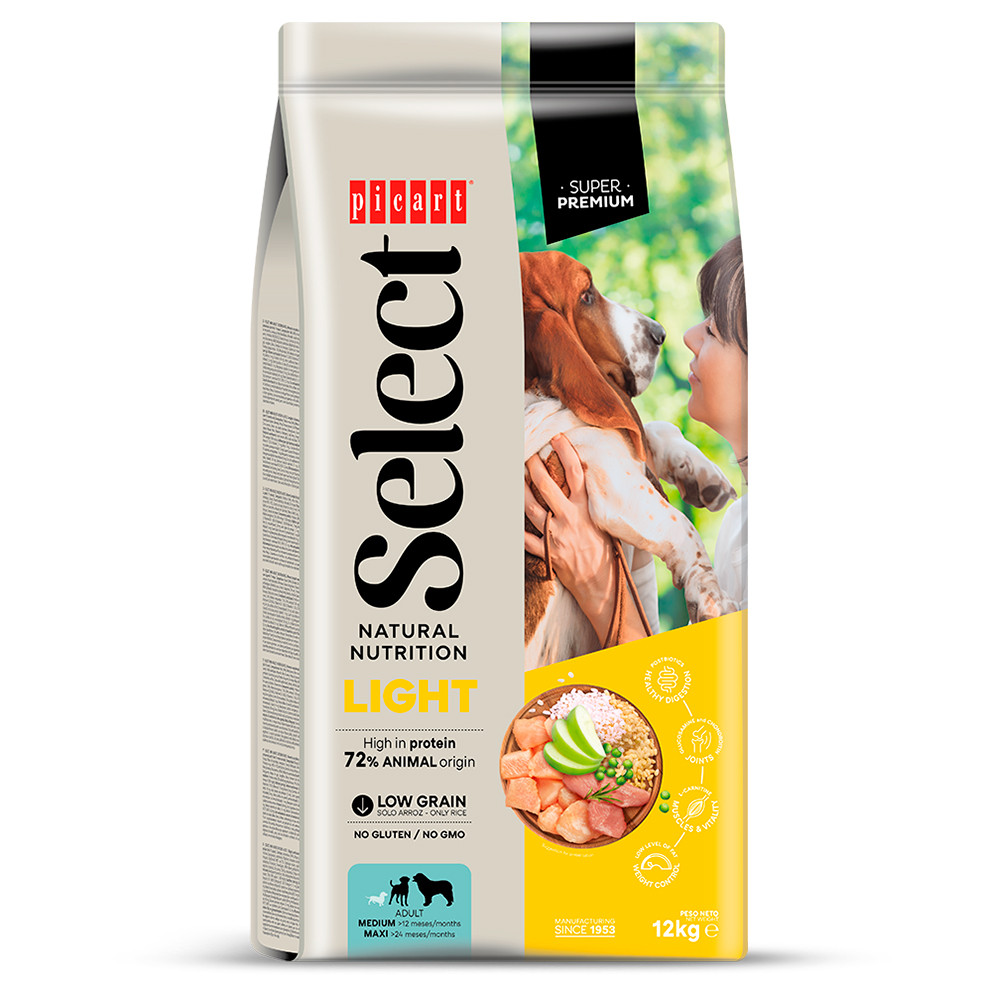 Picart Select Cão Adulto Sterilised/Light - Frango e Arroz Picart Select Cão Adulto Sterilised/Light - Frango e Arroz