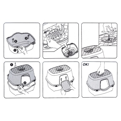 WC "Très Chic" para gato (com carvão ativo)