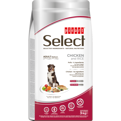 Picart Select Cão Adulto Medium - Frango e Arroz