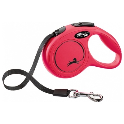 Flexi New Classic Trela extensível para cão (Vermelho)