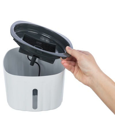 Fonte de Água "Flower" 2L (Branco/Cinza)