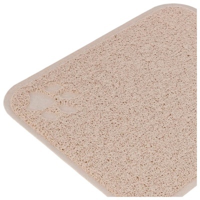 Tapete em PVC para WC de gatos (creme)