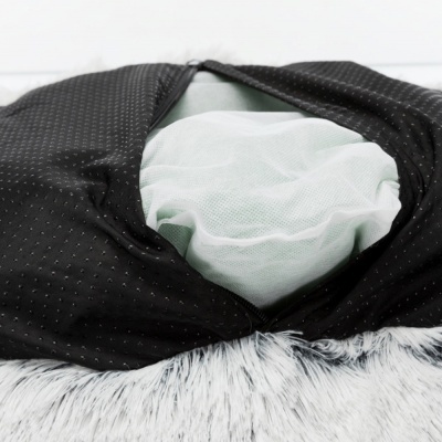 Cama "Harvey" (branco/preto)