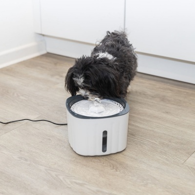 Fonte de Água "Flower" 2L (Branco/Cinza)