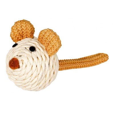 Ratinho em fio de papel com chocalho