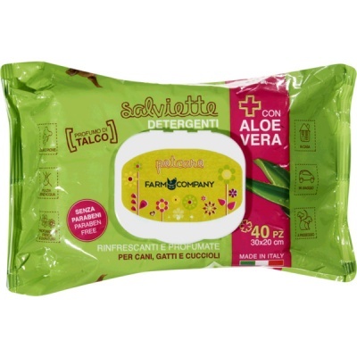 Toalhitas Farm Company - Aloe Vera - 40 unidades