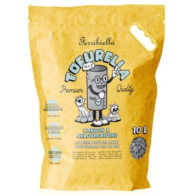 Tofurella Areia Aglomerante Ecológica - Carvão e Clorexidina