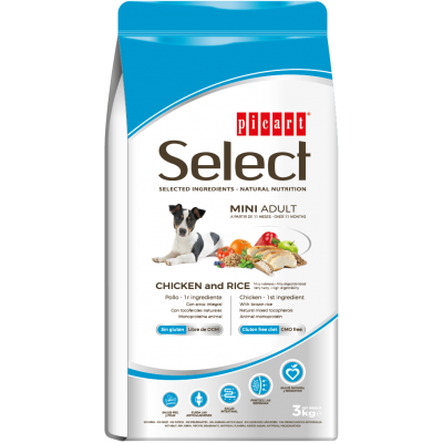 Picart Select Cão Adulto Mini - Frango e Arroz