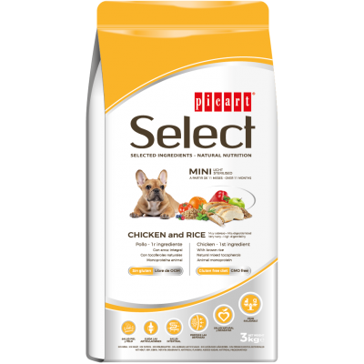 Picard Select Cão Adulto Mini Sterilised/Light - Frango e Arroz