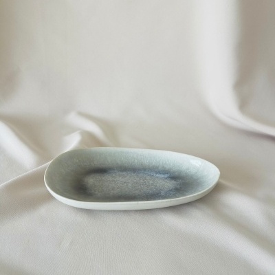 Travessa Cinza 24cm - Coleção Mar