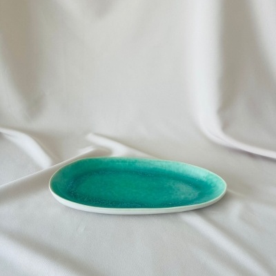 Travessa Verde 32cm - Coleção Terra