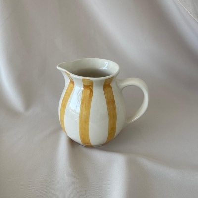 Jarro Redondo Riscas Amarelas