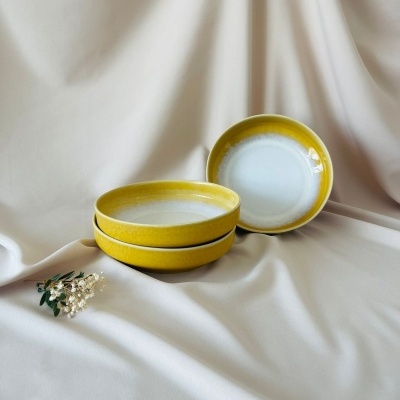 Saladeira/Prato Pasta Amarela