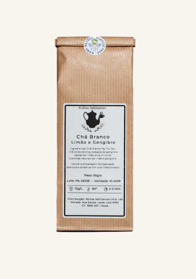 Chá Branco com Limão e Gengibre 50g
