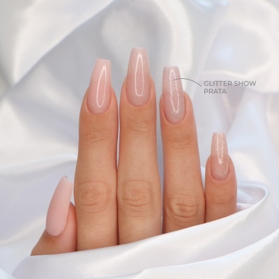 TOP COAT INOCOS GLITTER SHOW PRATA