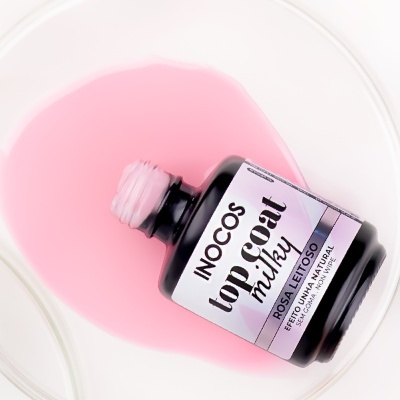 TOP COAT INOCOS MILKY ROSA LEITOSO