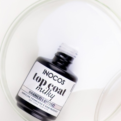 TOP COAT INOCOS MILKY BRANCO LEITOSO