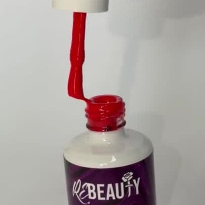 Verniz de Gel Rebeauty – Tá Poderosa | Vermelho Alaranjado Coleção Sabor de Verão