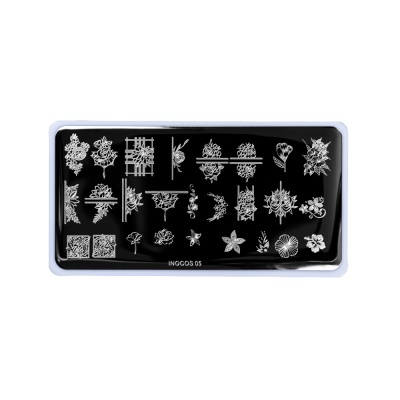 PLACA DE CARIMBOS INOCOS 05 CHIC FLOWER