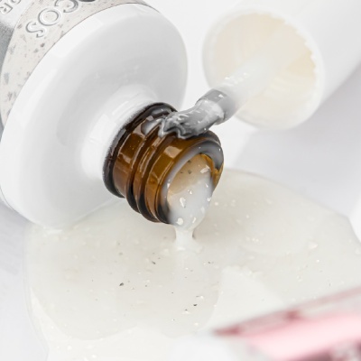 POTAL FLAKE INOCOS BRANCO LEITOSO COM FLOCOS PRATA