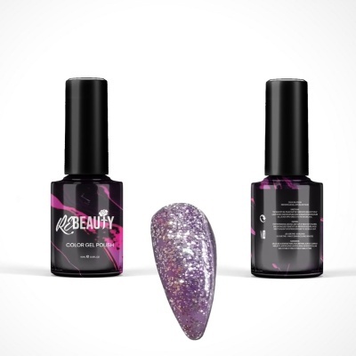 REBEAUTY VERNIZ GEL Gliter Roxo 119