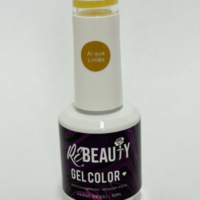 Verniz de Gel REbeauty – Ai Que Limão | Amarelo Vibrante Coleção Sabor de Verão