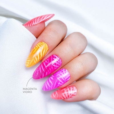 TOP COAT INOCOS VITRAL MAGENTA VIDRO