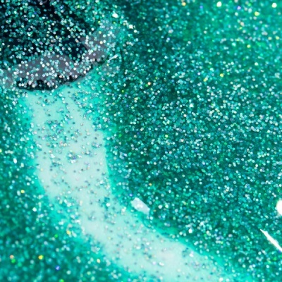 VERNIZ GEL INOCOS VERDE GLITTER FUNK
