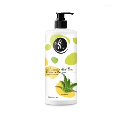 CREME DE PENTEAR HIDRATAÇÃO ALOE VERA CABELO ENCARACOLADO 750ML