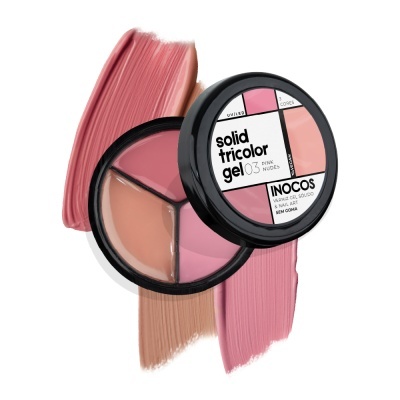 SOLID TRICOLOR GEL INOCOS 03 PINK NUDES